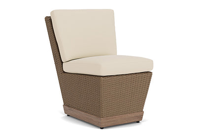 Lloyd Flanders - Charisma Armless Dining Chair In Brindle Finish With Callen Pearl Fabric - 4210075142021 view 1