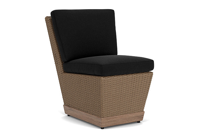 Lloyd Flanders - Charisma Armless Dining Chair In Brindle Finish With Canvas Black Fabric - 421007514157 view 1