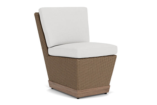 Lloyd Flanders - Charisma Armless Dining Chair In Brindle Finish With Canvas Natural Fabric - 421007514159 view 1