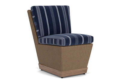 Lloyd Flanders - Charisma Armless Dining Chair In Brindle Finish With Consider Indigo Fabric - 4210075141969 view 1