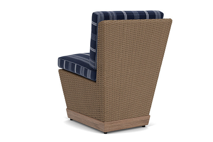 Lloyd Flanders - Charisma Armless Dining Chair In Brindle Finish With Consider Indigo Fabric - 4210075141969 view 2