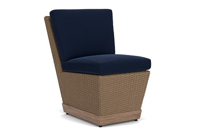 Lloyd Flanders - Charisma Armless Dining Chair In Brindle Finish With Decorline Navy Fabric - 4210075142019 view 1