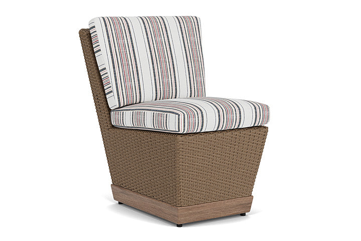 Lloyd Flanders - Charisma Armless Dining Chair In Brindle Finish With Deering Cadet Fabric - 4210075142047 view 1