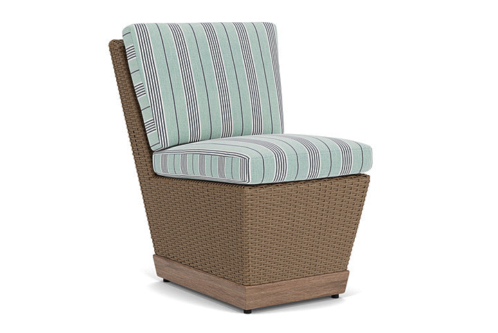Lloyd Flanders - Charisma Armless Dining Chair In Brindle Finish With Hansen Seaglass Fabric - 4210075141926 view 1