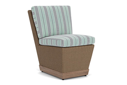Lloyd Flanders - Charisma Armless Dining Chair In Brindle Finish With Hansen Seaglass Fabric - 4210075141926 view 1