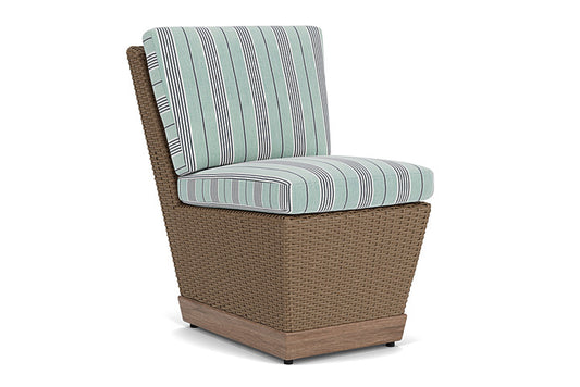 Lloyd Flanders - Charisma Armless Dining Chair In Brindle Finish With Hansen Seaglass Fabric - 4210075141926 view 1