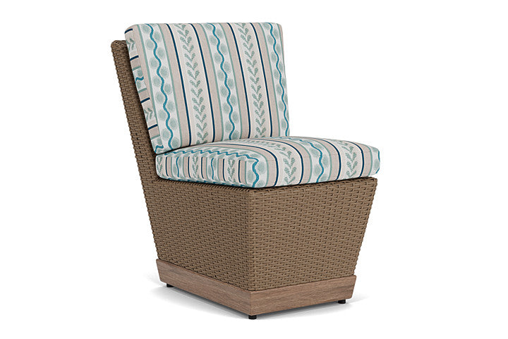 Lloyd Flanders - Charisma Armless Dining Chair In Brindle Finish With Ilona Resort Fabric - 4210075142069 view 1