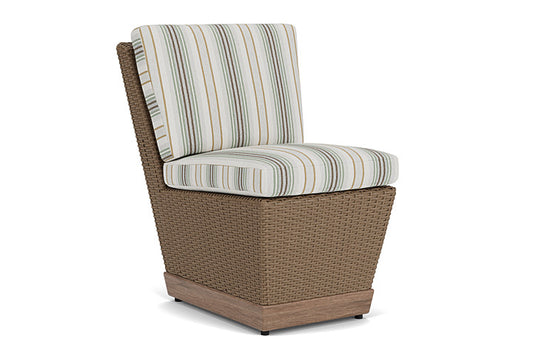 Lloyd Flanders - Charisma Armless Dining Chair In Brindle Finish With Jansen Eucalyptus Fabric - 4210075142061 view 1