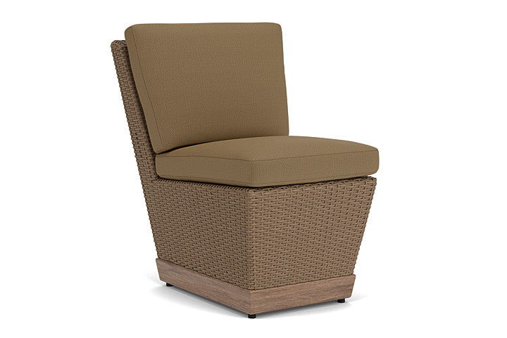 Lloyd Flanders - Charisma Armless Dining Chair In Brindle Finish With Reflections Straw Fabric - 4210075142053 view 1