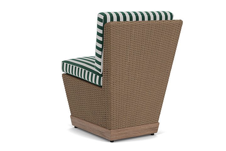 Lloyd Flanders - Charisma Armless Dining Chair In Brindle Finish With Safari/White Stripe Fabric - 421007514269 view 2