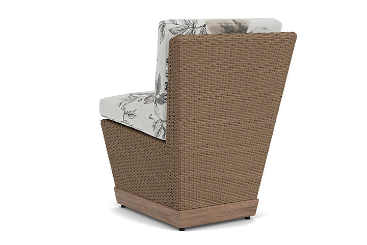 Lloyd Flanders - Charisma Armless Dining Chair In Brindle Finish With Serena Floral Dove Fabric - 4210075142077 view 2