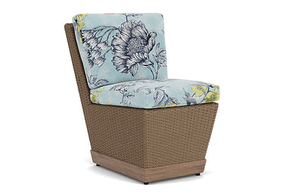 Lloyd Flanders - Charisma Armless Dining Chair In Brindle Finish With Serena Floral Meadow Fabric - 4210075142079 view 1