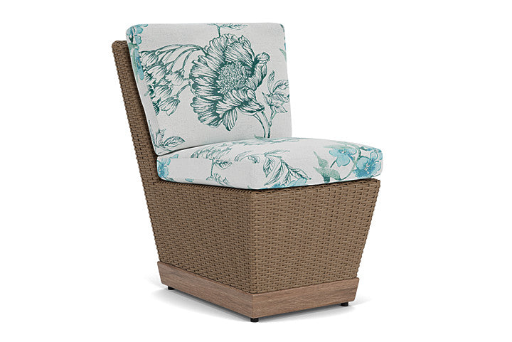 Lloyd Flanders - Charisma Armless Dining Chair In Brindle Finish With Serena Floral Mist Fabric - 4210075142078 view 1