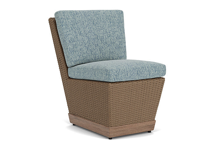 Lloyd Flanders - Charisma Armless Dining Chair In Brindle Finish With Serene Ocean Fabric - 4210075142032 view 1