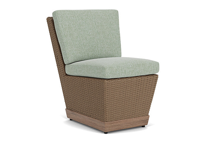 Lloyd Flanders - Charisma Armless Dining Chair In Brindle Finish With Serene Spa Fabric - 4210075142031 view 1