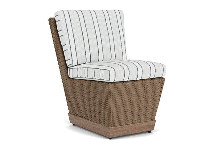 Lloyd Flanders - Charisma Armless Dining Chair In Brindle Finish With Tamer Fog Fabric - 4210075142037 view 1