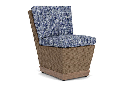 Lloyd Flanders - Charisma Armless Dining Chair In Brindle Finish With Visions Cobalt Fabric - 421007514683 view 1