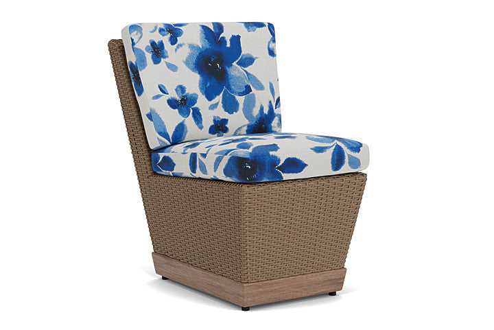 Lloyd Flanders - Charisma Armless Dining Chair In Brindle Finish With Watercolor Blossom Capri Fabric - 421007514672 view 1