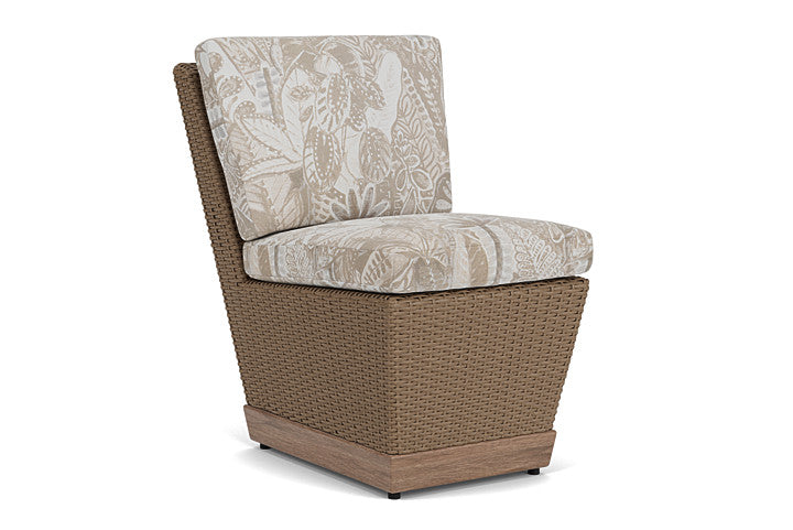 Lloyd Flanders - Charisma Armless Dining Chair In Brindle Finish With Wayfarer Dune Fabric - 4210075142073 view 1