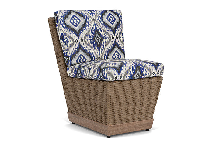 Lloyd Flanders - Charisma Armless Dining Chair In Brindle Finish With Yoko Mediterranean Fabric - 421007514705 view 1