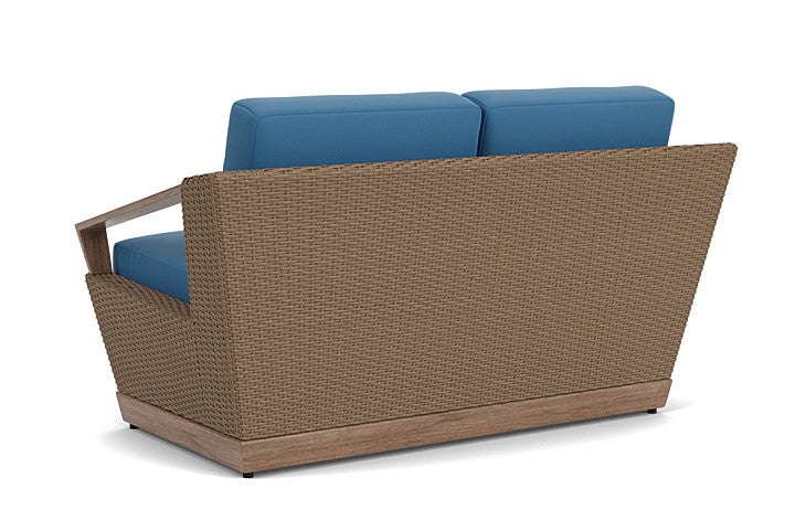 Lloyd Flanders - Charisma Loveseat In Brindle Finish With Bamboo Bay Sky Fabric - 4210505142007 view 2