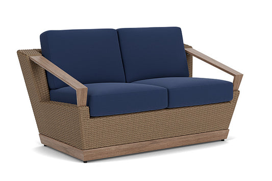 Lloyd Flanders - Charisma Loveseat In Brindle Finish With Beach Navy Fabric - 4210505142013 view 1
