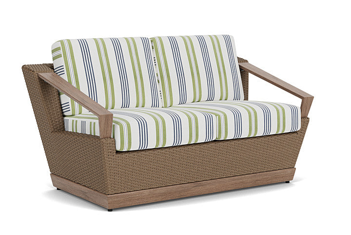 Lloyd Flanders - Charisma Loveseat In Brindle Finish With Berkely Hall Green Fabric - 4210505142062 view 1