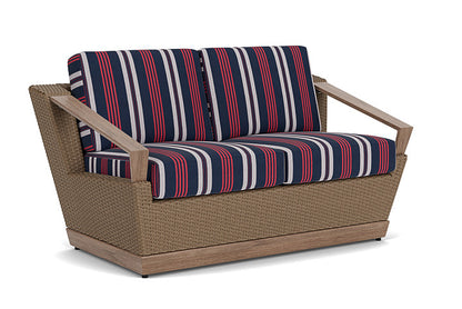 Lloyd Flanders - Charisma Loveseat In Brindle Finish With Berkely Hall Navy Fabric - 4210505142063 view 1