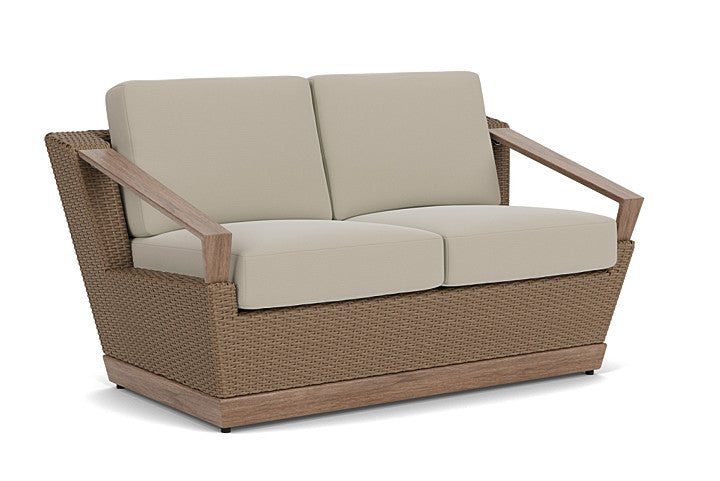Lloyd Flanders - Charisma Loveseat In Brindle Finish With Callen Driftwood Fabric - 4210505142023 view 1