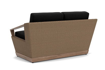 Lloyd Flanders - Charisma Loveseat In Brindle Finish With Canvas Black Fabric - 421050514157 view 2