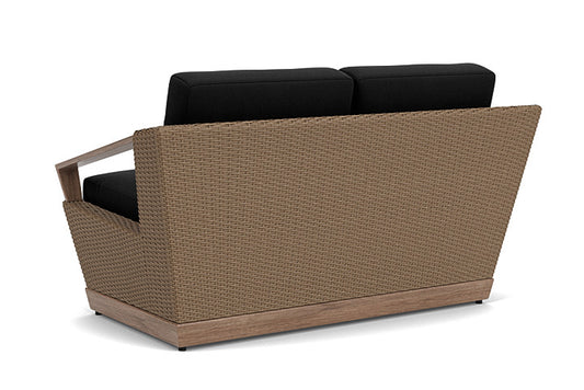 Lloyd Flanders - Charisma Loveseat In Brindle Finish With Canvas Black Fabric - 421050514157 view 2