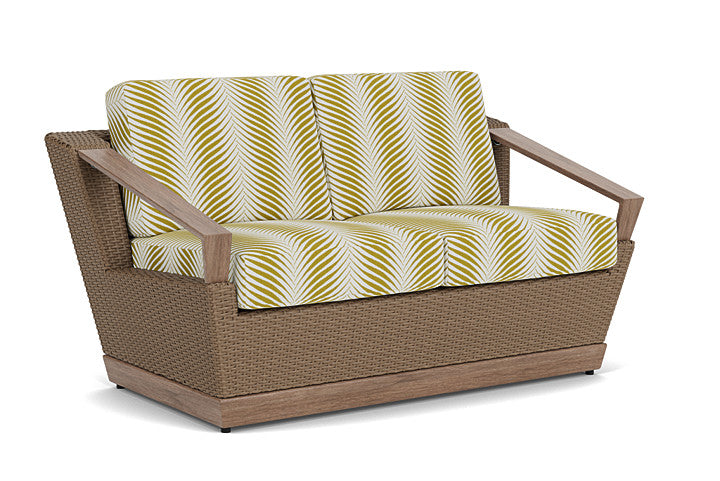 Lloyd Flanders - Charisma Loveseat In Brindle Finish With Clock Out Dew Fabric - 4210505142083 view 1