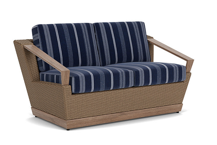 Lloyd Flanders - Charisma Loveseat In Brindle Finish With Consider Indigo Fabric - 4210505141969 view 1