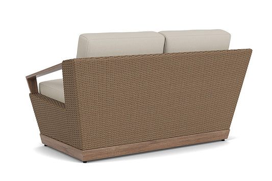 Lloyd Flanders - Charisma Loveseat In Brindle Finish With Fife Fog Fabric - 421050514181 view 2