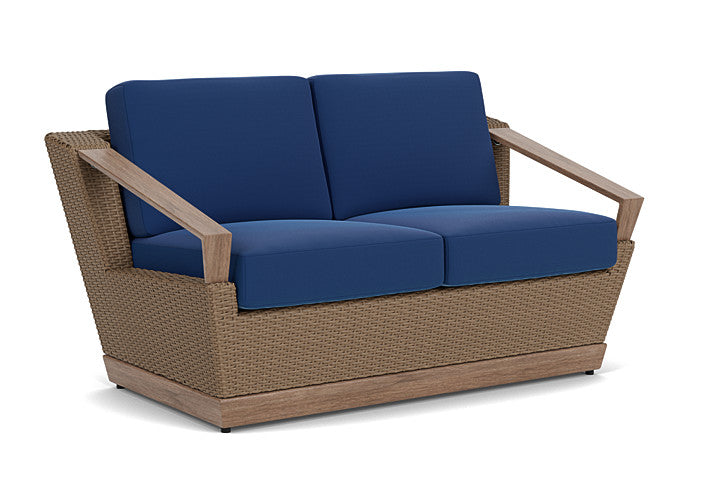 Lloyd Flanders - Charisma Loveseat In Brindle Finish With Flagship Lapis Fabric - 4210505141813 view 1