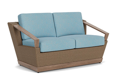 Lloyd Flanders - Charisma Loveseat In Brindle Finish With Leeds Light Blue Fabric - 4210505142058 view 1