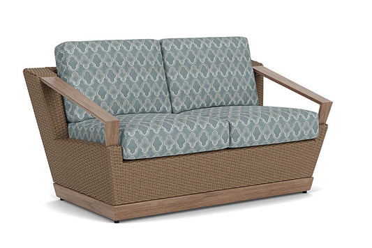 Lloyd Flanders - Charisma Loveseat In Brindle Finish With Luna Mist Fabric - 4210505142070 view 1
