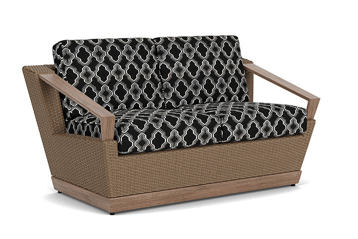 Lloyd Flanders - Charisma Loveseat In Brindle Finish With Luna Onyx Fabric - 4210505142071 view 1