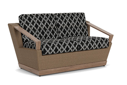 Lloyd Flanders - Charisma Loveseat In Brindle Finish With Luna Onyx Fabric - 4210505142071 view 1