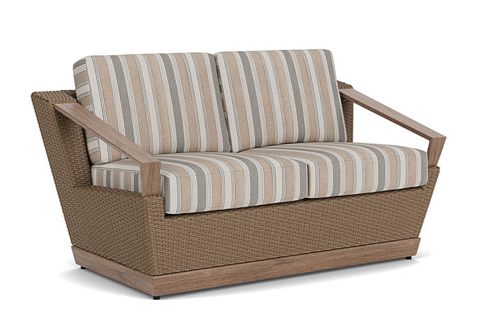 Lloyd Flanders - Charisma Loveseat In Brindle Finish With Purveyor Pewter Fabric - 421050514146 view 1