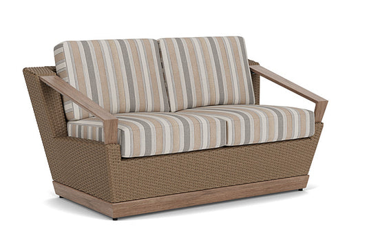 Lloyd Flanders - Charisma Loveseat In Brindle Finish With Purveyor Pewter Fabric - 421050514146 view 1