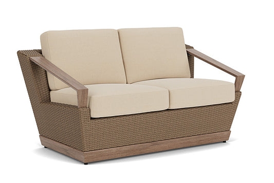 Lloyd Flanders - Charisma Loveseat In Brindle Finish With Raindrop Almond Fabric - 4210505142055 view 1