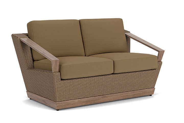Lloyd Flanders - Charisma Loveseat In Brindle Finish With Reflections Straw Fabric - 4210505142053 view 1
