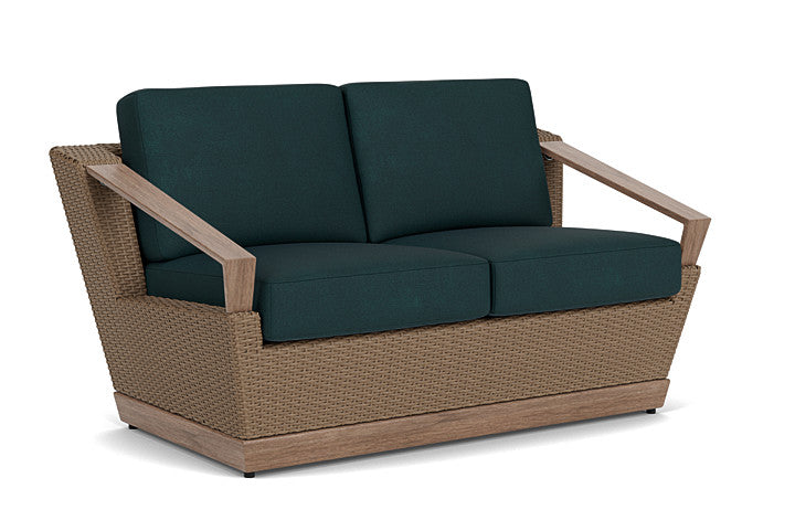 Lloyd Flanders - Charisma Loveseat In Brindle Finish With Sandberg Lagoon Fabric - 4210505142039 view 1