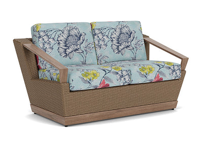 Lloyd Flanders - Charisma Loveseat In Brindle Finish With Serena Floral Meadow Fabric - 4210505142079 view 1