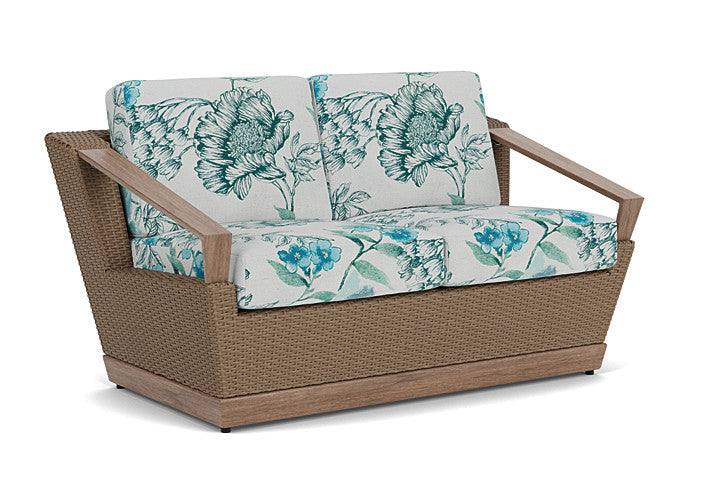 Lloyd Flanders - Charisma Loveseat In Brindle Finish With Serena Floral Mist Fabric - 4210505142078 view 1