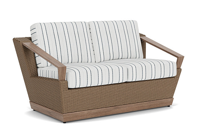 Lloyd Flanders - Charisma Loveseat In Brindle Finish With Tamer Fog Fabric - 4210505142037 view 1