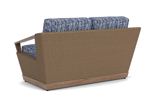 Lloyd Flanders - Charisma Loveseat In Brindle Finish With Visions Cobalt Fabric - 421050514683 view 2