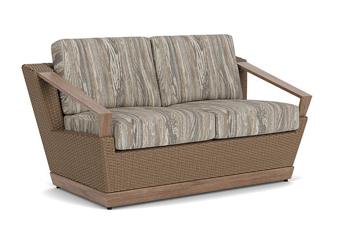Lloyd Flanders - Charisma Loveseat In Brindle Finish With Woodgrain Ash Fabric - 421050514723 view 1