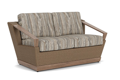 Lloyd Flanders - Charisma Loveseat In Brindle Finish With Woodgrain Ash Fabric - 421050514723 view 1